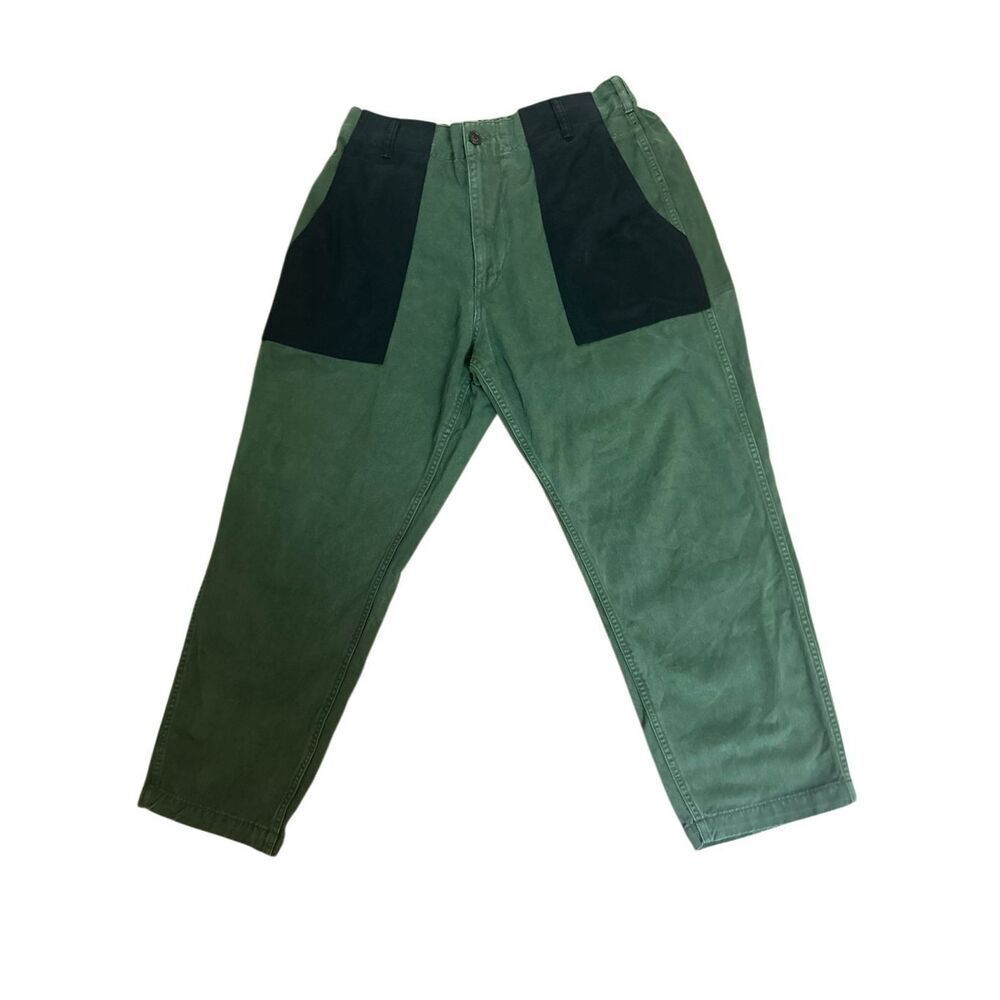 SAGE DE CRET  MILITARY PANTS OLIVE  Made in Japan Size: L